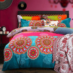 Bohemian Duvet Cover Set Boho Exotic Bedding King