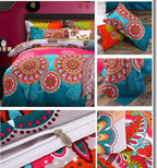 Bohemian Duvet Cover Set Boho Exotic Bedding King