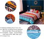 Bohemian Duvet Cover Set Boho Exotic Bedding King