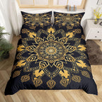 Bohemian Duvet Cover Set Boho Exotic Bedding King