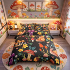 Bohemian Duvet Cover Set Boho Exotic Bedding King