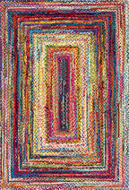 Bohemian Hand Braided Area Rug
