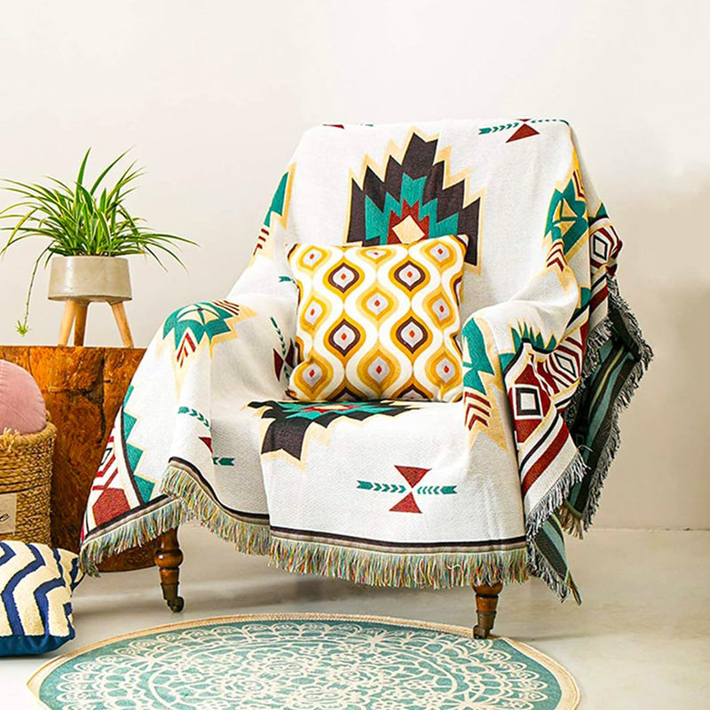 Bohemian Large Sofa Throw Blanket-Extra Throws for Settees