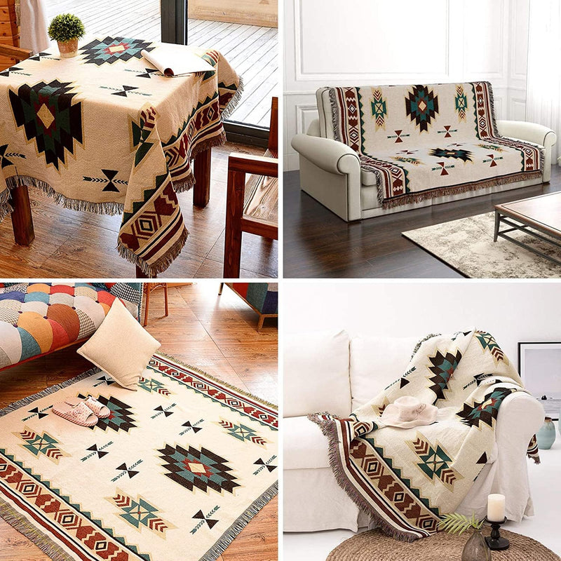 Bohemian Large Sofa Throw Blanket-Extra Throws for Settees