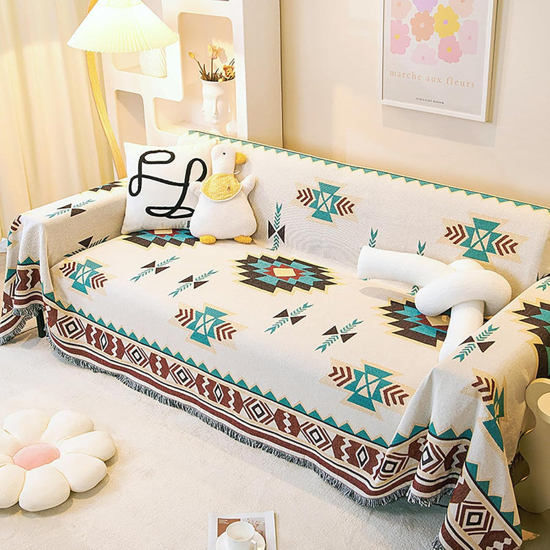 Bohemian Large Sofa Throw Blanket-Extra Throws for Settees