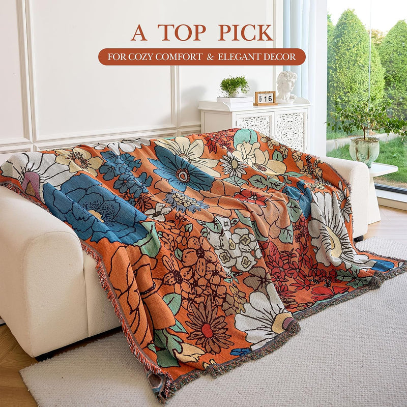 Bohemian Large Sofa Throw Blanket-Extra Throws for Settees