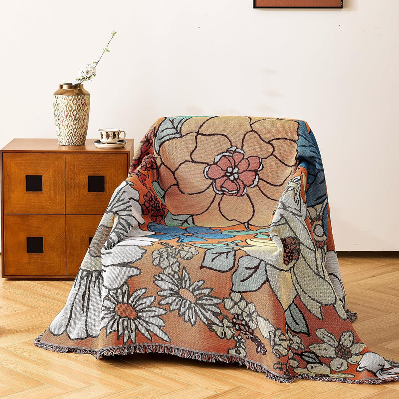 Bohemian Large Sofa Throw Blanket-Extra Throws for Settees