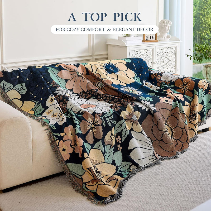 Bohemian Large Sofa Throw Blanket-Extra Throws for Settees