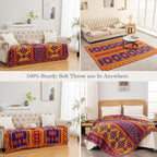 Bohemian Large Sofa Throw Blanket-Extra Throws for Settees