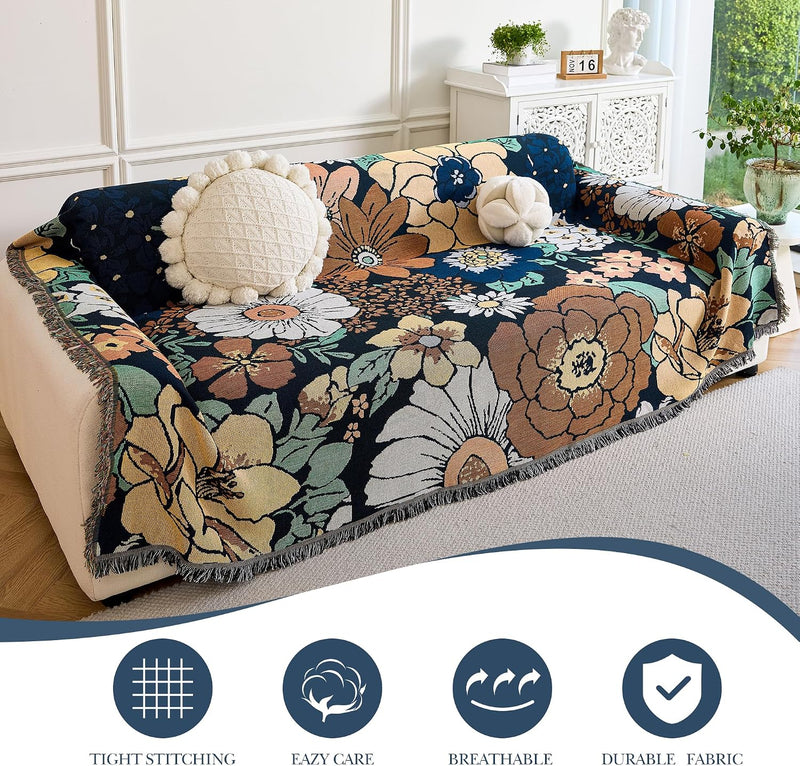 Bohemian Large Sofa Throw Blanket-Extra Throws for Settees