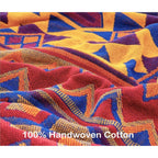 Bohemian Large Sofa Throw Blanket with Tassels