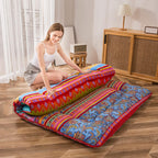 Bohemian Retro Floor Vintage Floral Japanese Futon Mattress