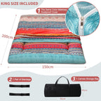 Bohemian Retro Floor Vintage Floral Japanese Futon Mattress