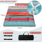 Bohemian Retro Floor Vintage Floral Japanese Futon Mattress