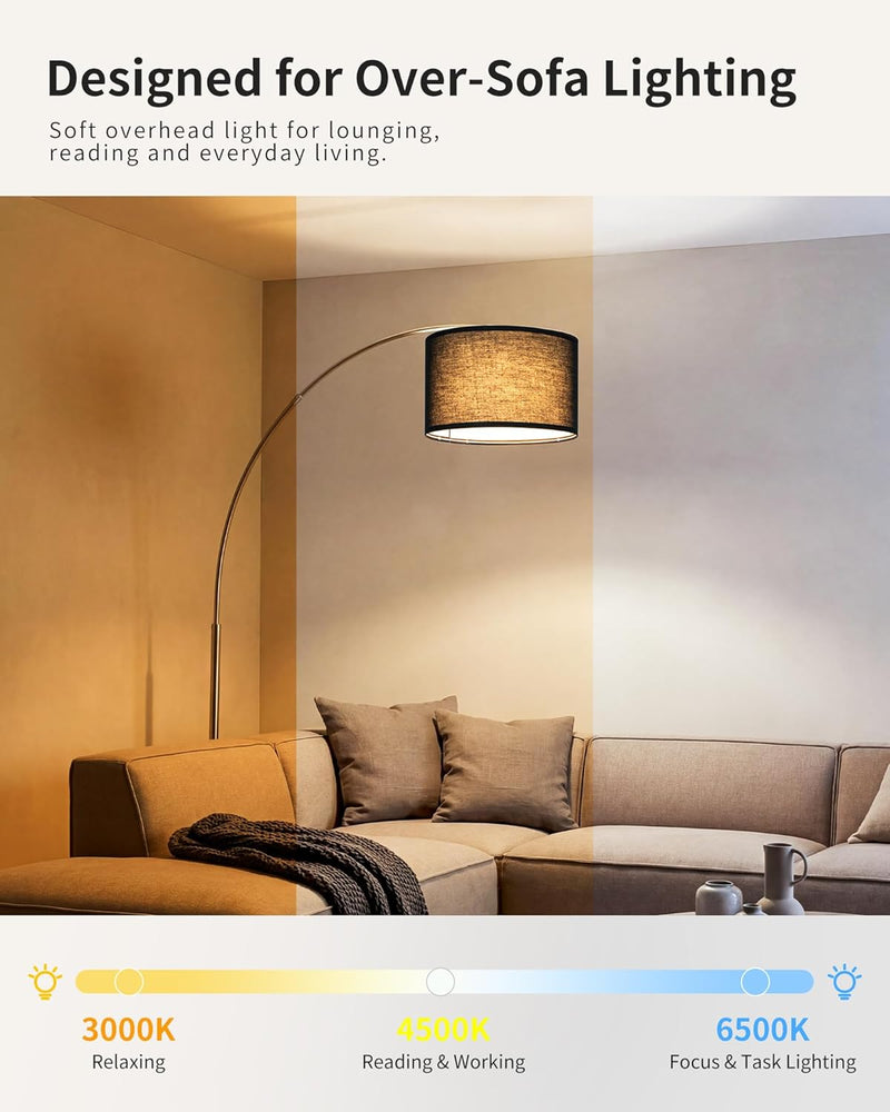 Modern Arc Floor Lamp for Living Room