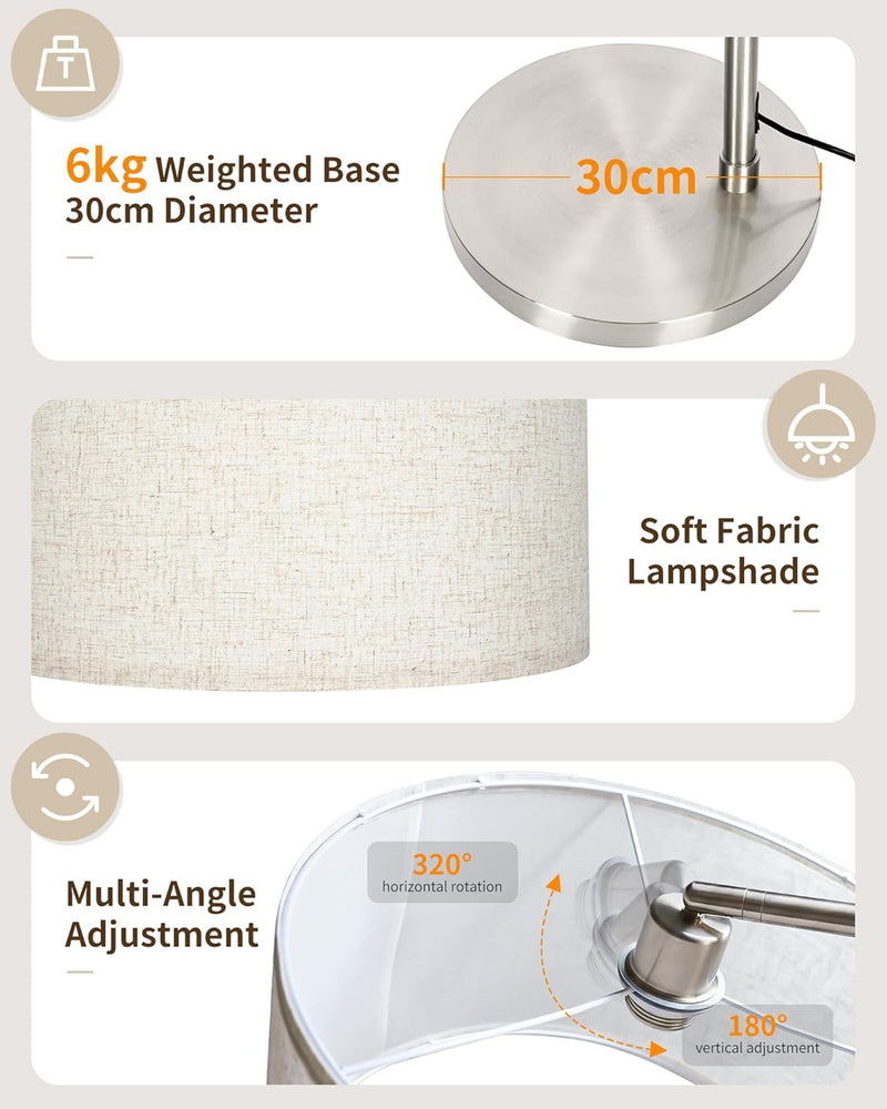 Modern Arc Floor Lamp for Living Room