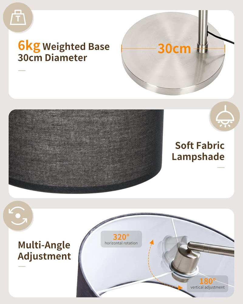 Modern Arc Floor Lamp for Living Room