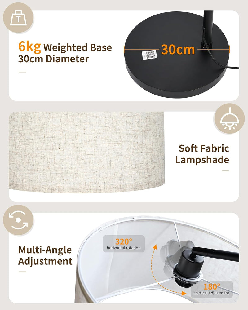 Modern Arc Floor Lamp for Living Room