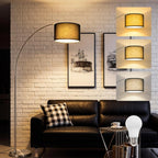 Boho Arc Floor Lamp for Living Room