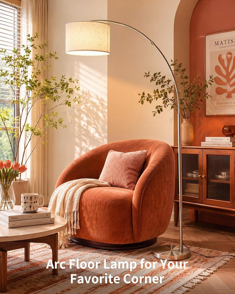 Modern Arc Floor Lamp for Living Room
