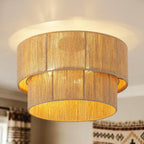 Boho Ceiling Light ø45CM 3-Light Rattan Lamp