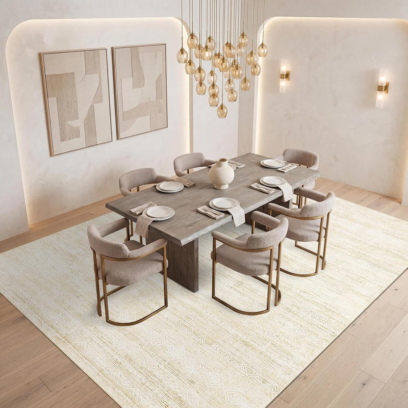 Abstract Area Rug Washable for Living Room 160