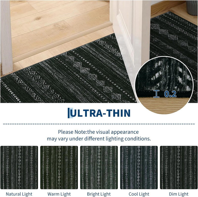 Abstract Area Rug Washable for Living Room 160