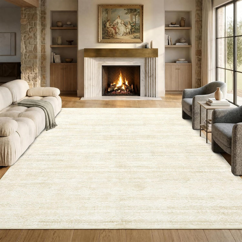 Abstract Area Rug Washable for Living Room 160