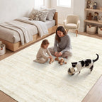 Abstract Area Rug Washable for Living Room 160