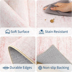 Abstract Area Rug Washable for Living Room 160