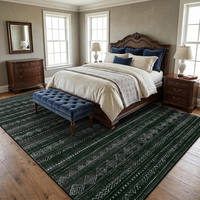 Abstract Area Rug Washable for Living Room 160