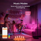Boho Rattan Arc Floor Lamp 180CM RGB