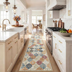 Boho Rugs Living Room Vintage Washable