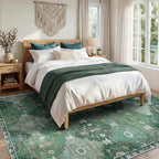 Boho Rugs Living Room Vintage Washable