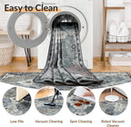 Boho Rugs Living Room Vintage Washable