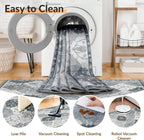 Boho Rugs Living Room Vintage Washable