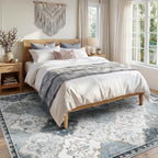 Boho Rugs Living Room Vintage Washable