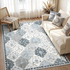 Boho Rugs Living Room Vintage Washable