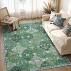 Boho Rugs Living Room Vintage Washable