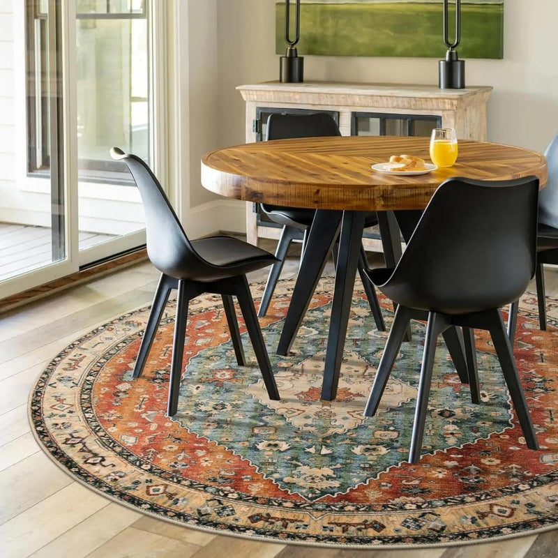Boho Tribal Area Rug Large Washable Living
