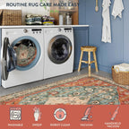 Boho Tribal Area Rug Large Washable Living