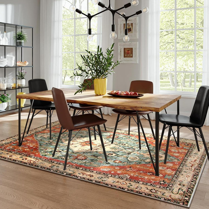 Boho Tribal Area Rug Large Washable Living