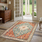 Boho Tribal Area Rug Large Washable Living