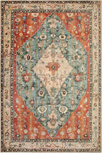 Boho Tribal Area Rug Large Washable Living