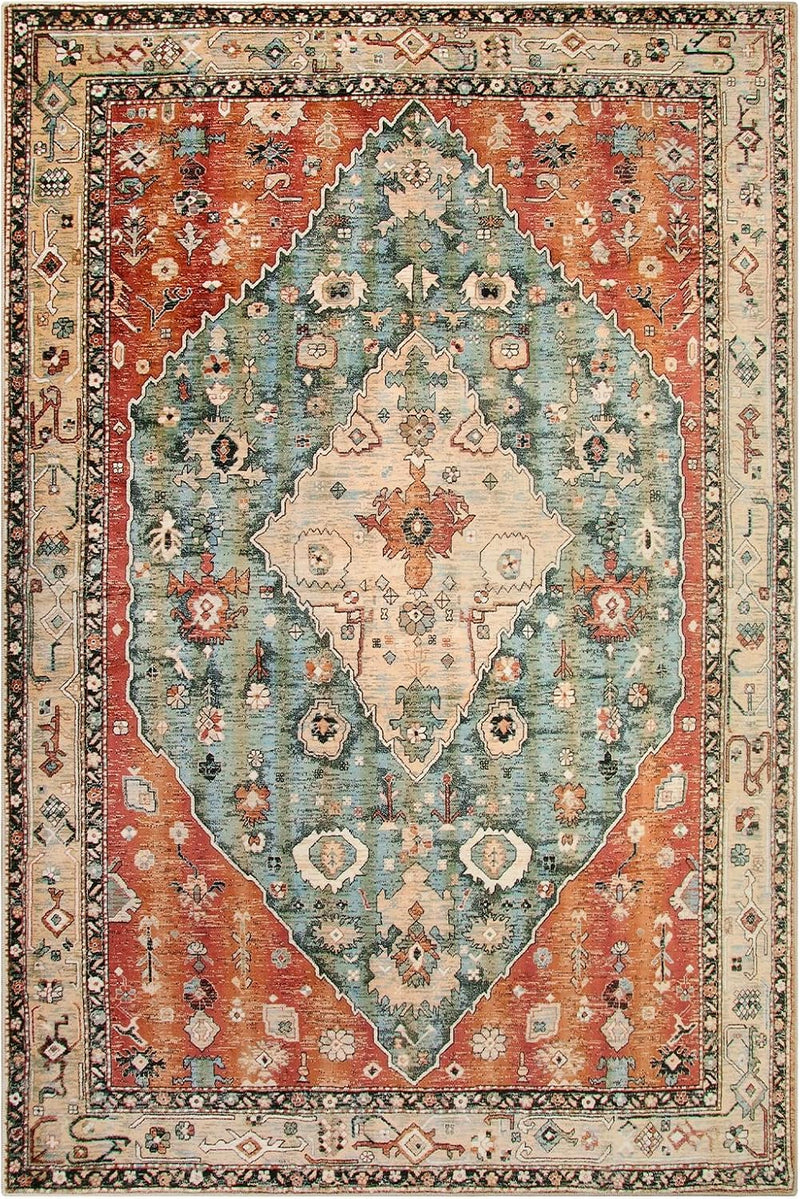 Boho Tribal Area Rug Large Washable Living