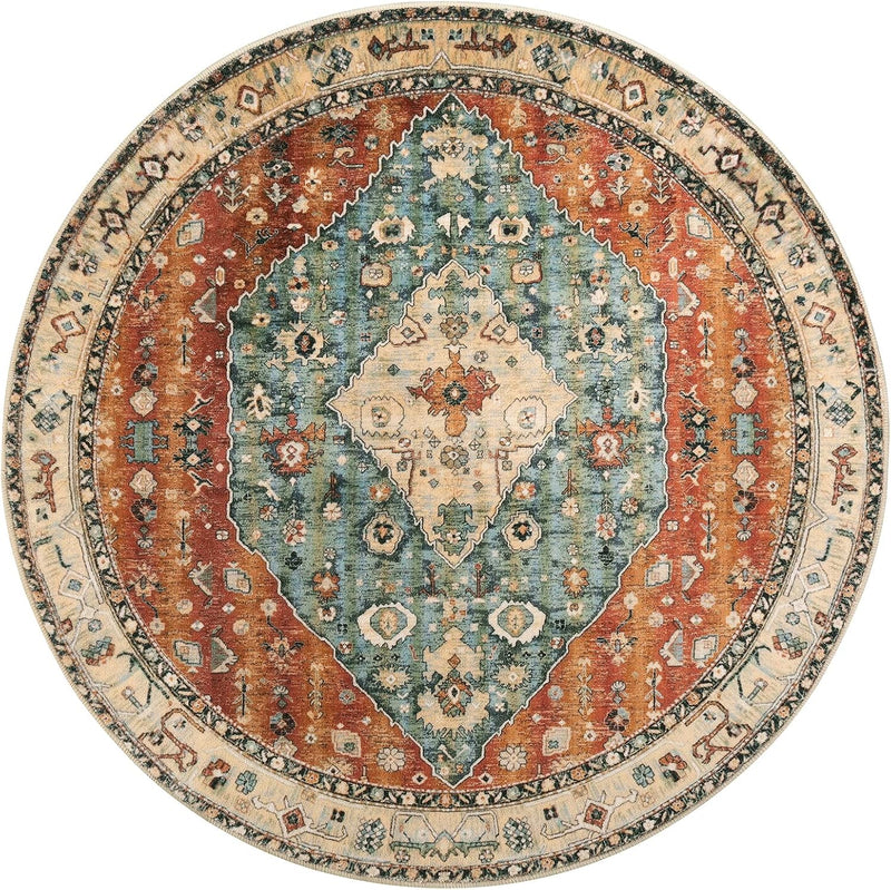 Boho Tribal Area Rug Large Washable Living