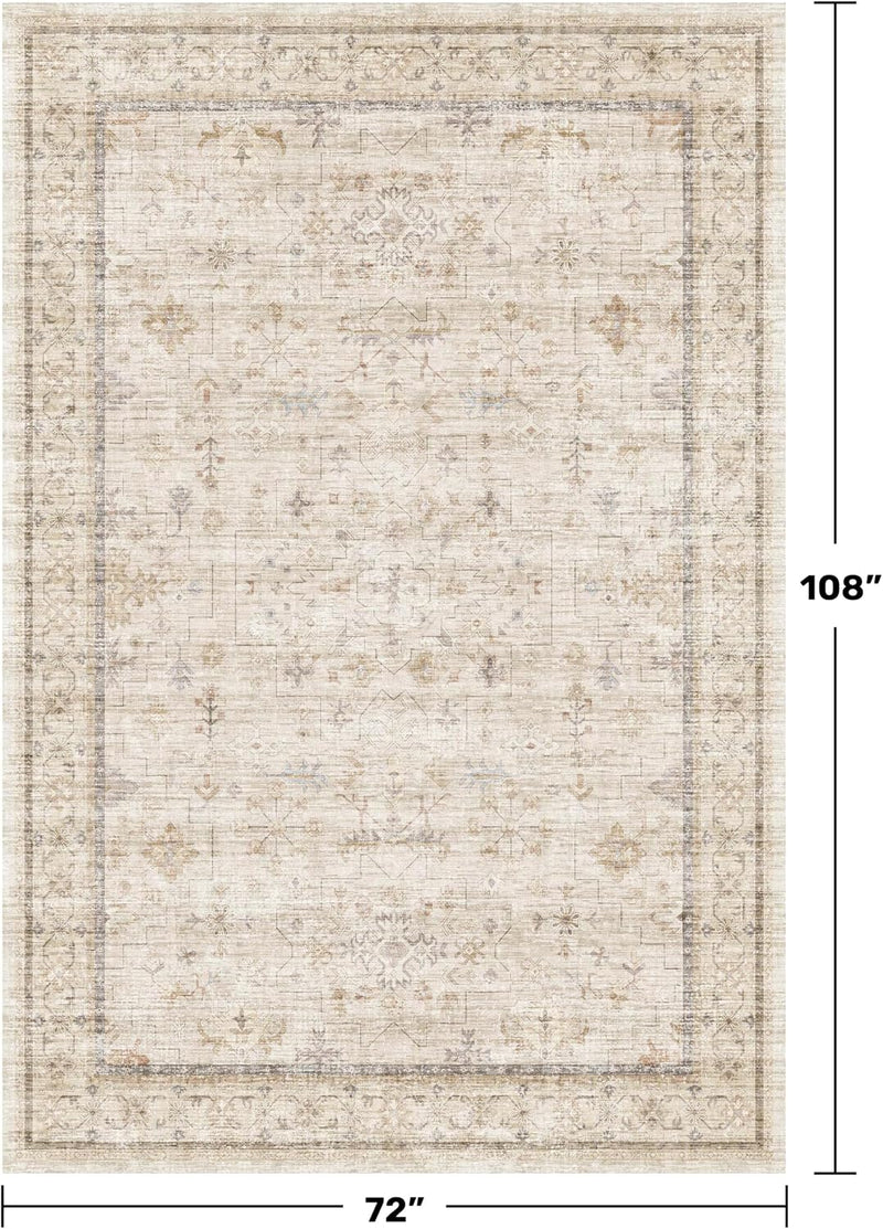 Boho Washable Extra Long Hallway Runner Rug