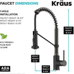Bolden 18-Inch Commercial Kitchen Faucet with Dual Function
