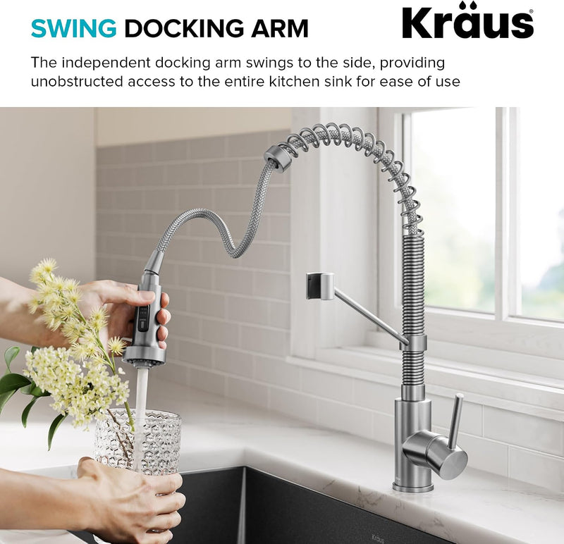 Bolden 18-Inch Commercial Kitchen Faucet with Dual Function