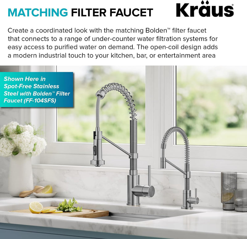 Bolden 18-Inch Commercial Kitchen Faucet with Dual Function